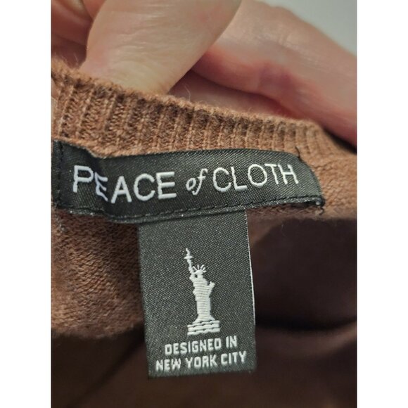 Peace Of Cloth New York Boho Knit And Fabric Blend Long Sleeve Sweater XL Boho - Picture 2 of 8